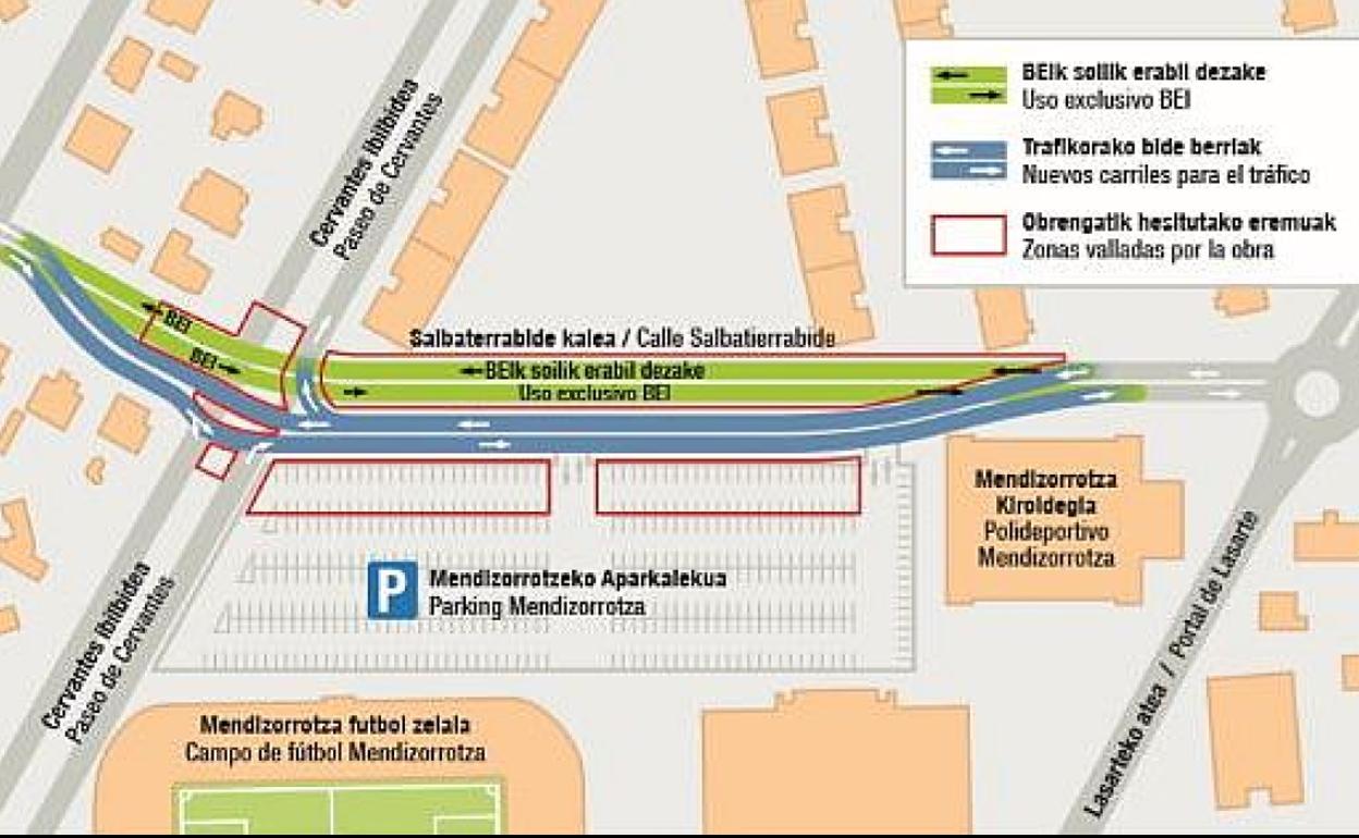 El parking de Mendizorroza perderá 140 plazas para dar paso al BEI