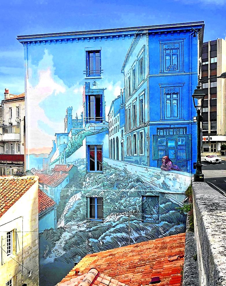 ‘Trompe l’oeil’ en Angulema’, Max Cabanes (2004).