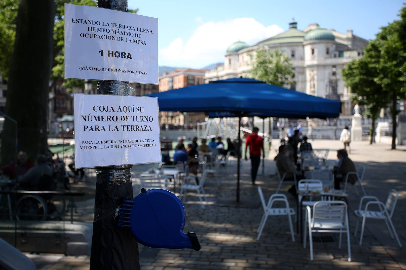 Terrazas el Arenal de Bilbao.