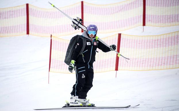 Veith tras un entrenamiento en Bad Kleinkirchheim, Austria, en 2018. 