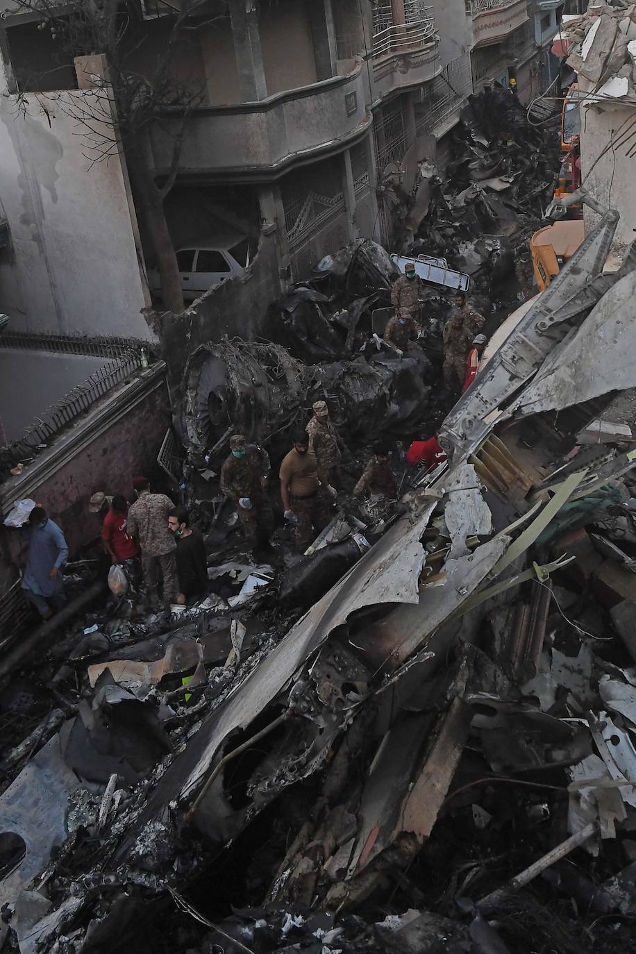 Fotos: El accidente de un avión en Pakistán, en imágenes