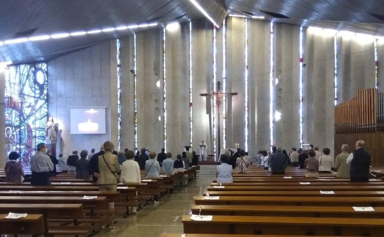 Funeral celebrado ayer en El Carmen de Indautxu.