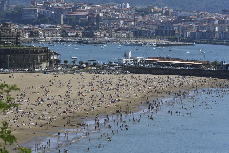 Ereaga, llena, hasta en el agua