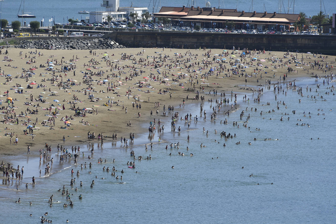 Imagen de la playa de Ereaga.