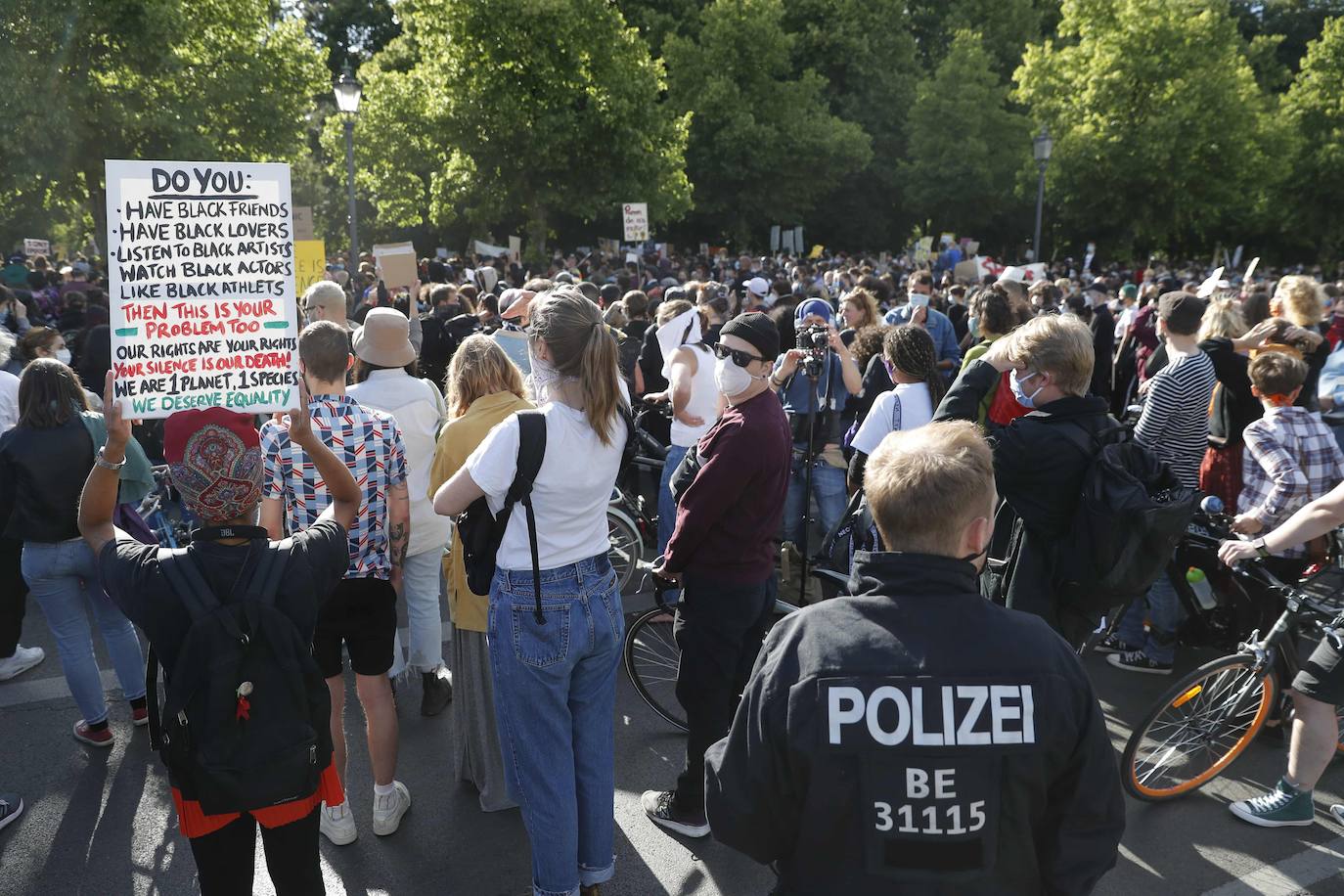 Protestas en Berlín.