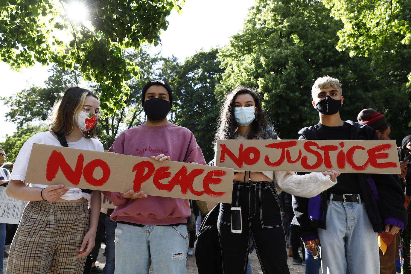 Protestas en Berlín.