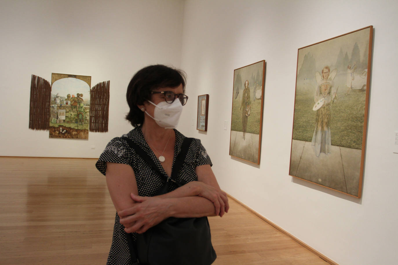 Miguel Zugaza, director del Bellas Artes, abrió las puertas dell museo para los visitantes que esperaban su turno.