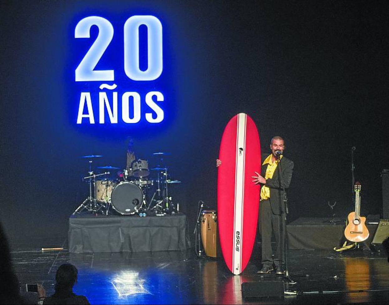 Pau Donés en Donostia, en su concierto de 2018. 