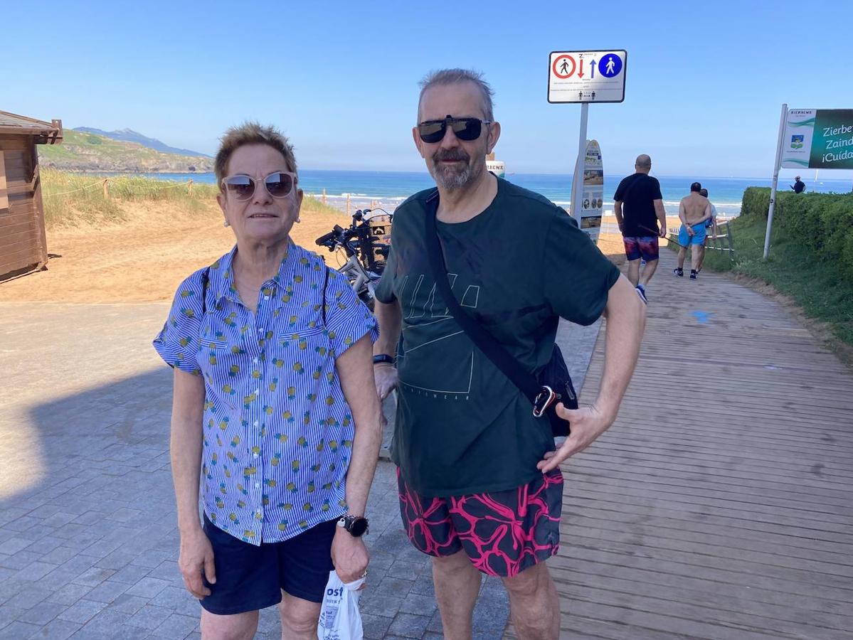 Los baracaldeses Mila Puente y Javi Molino en La Arena