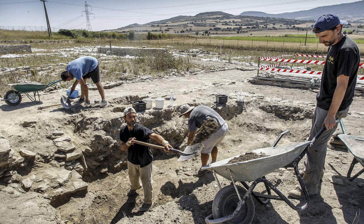 Las excavaciones han continuado en el valioso yacimiento de Iruña Veleia.