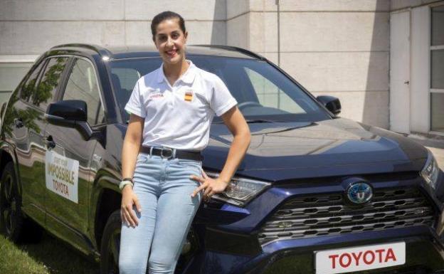 Carolina Marín empezó con Toyota en un concesionario de su Huelva natal. 