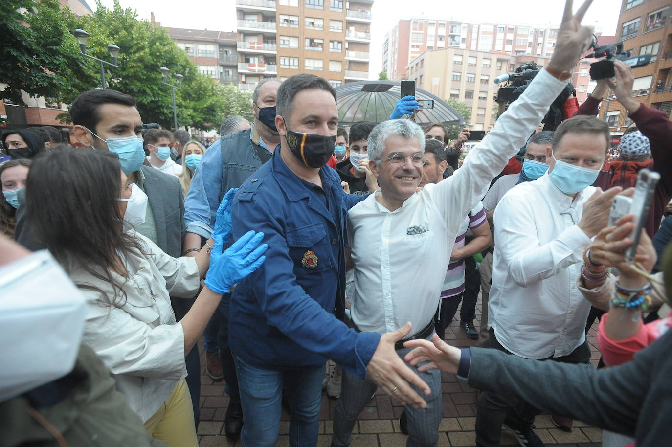 Fotos: El mitin de Vox en Sestao, en imágenes