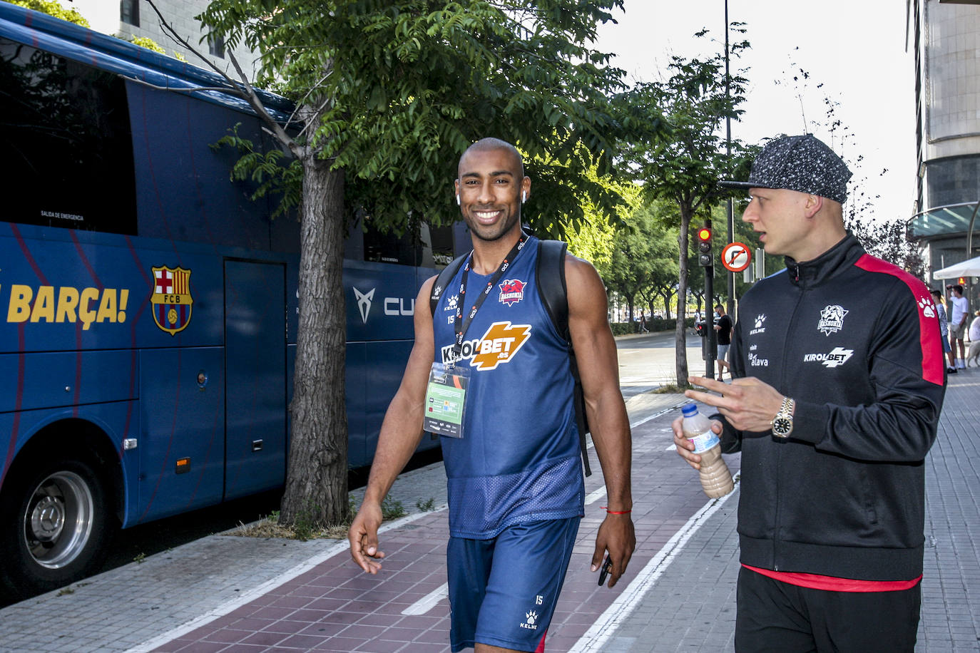 Fotos: Reclusión monacal y doble turno de entrenamiento para el Baskonia