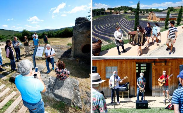 La joya de la necrópolis está enclavada en un paraje excepcional. El pistoletazo musical llegó de la mano de 'Pititi' junto a Javier Rodríguez y Juanma Greño. 