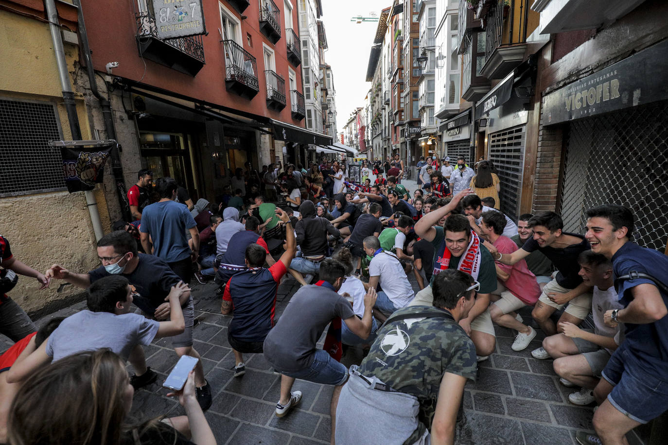 Celebración en la Kutxi.