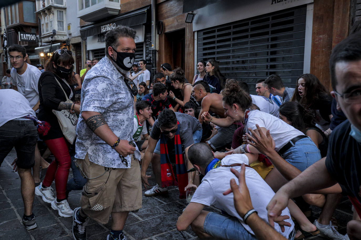 Celebración en la Kutxi.