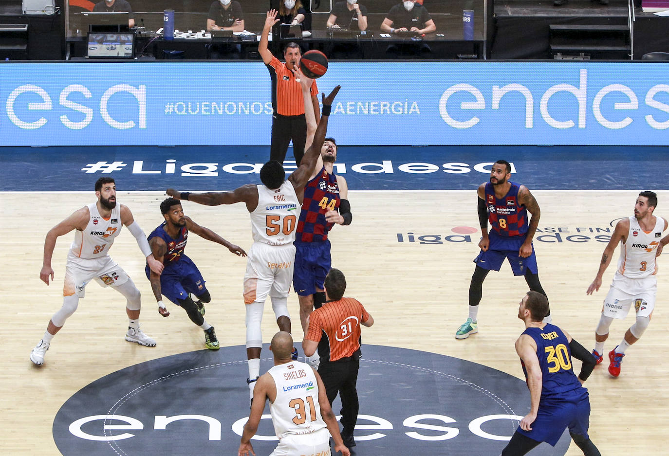 Las fotos del partido. 