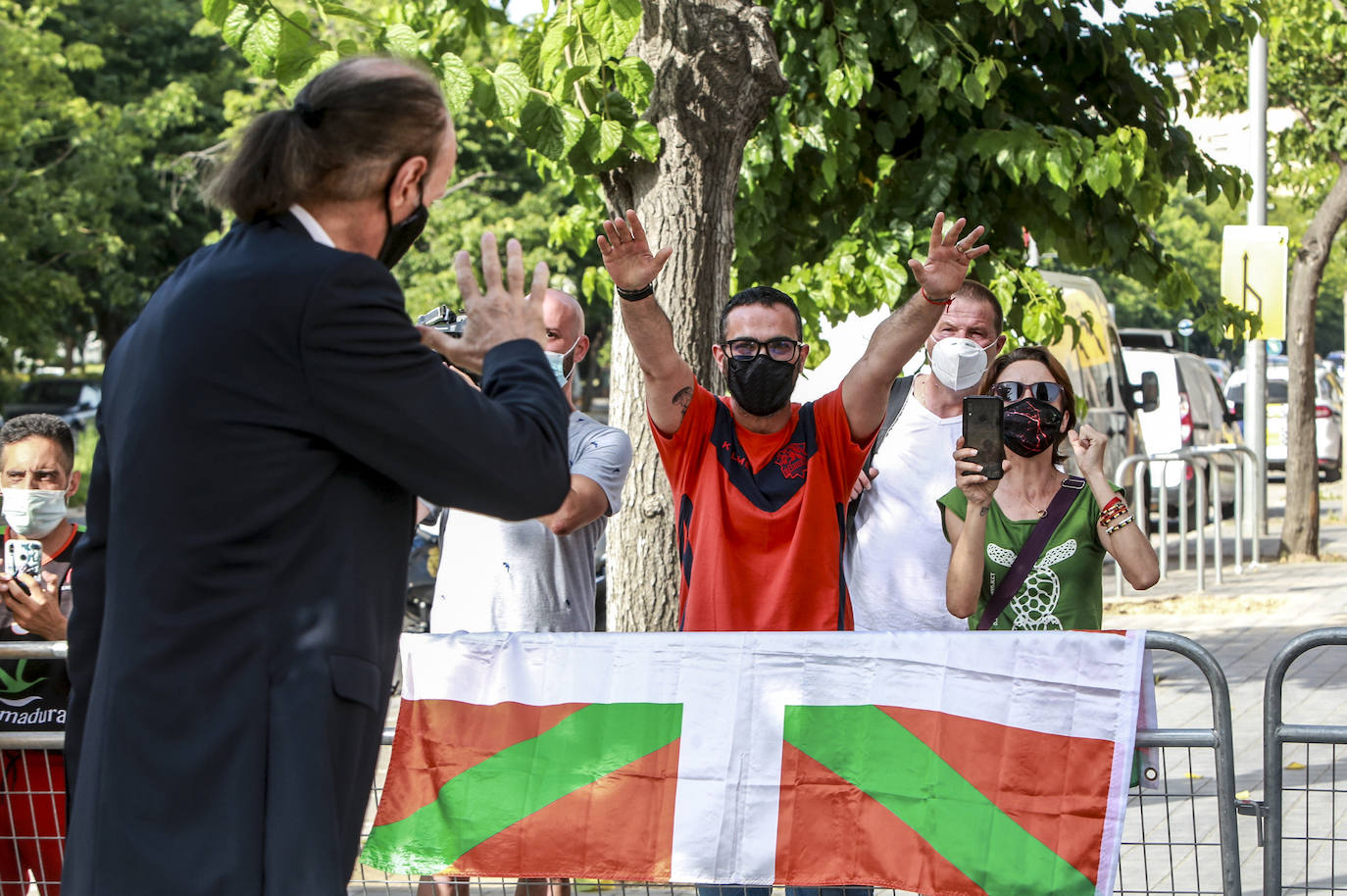 La llegada de los equipos. 