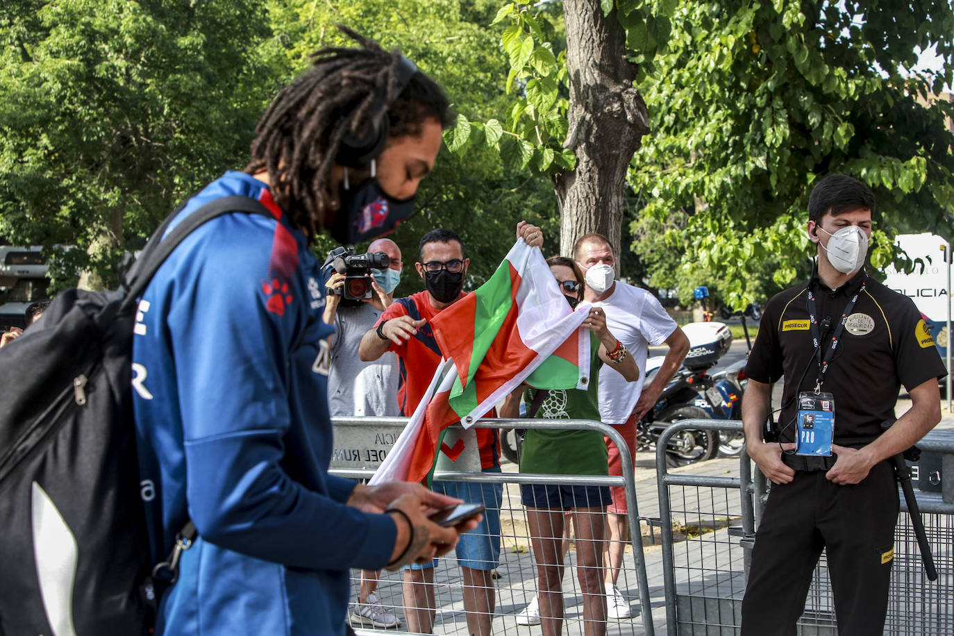 La llegada de los equipos. 
