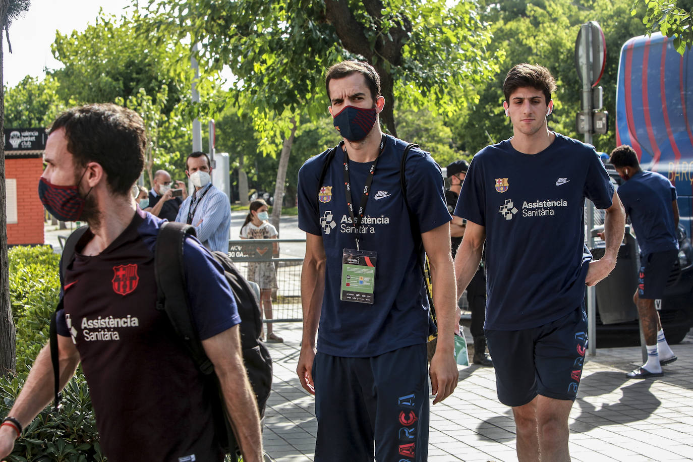 La llegada de los equipos. 