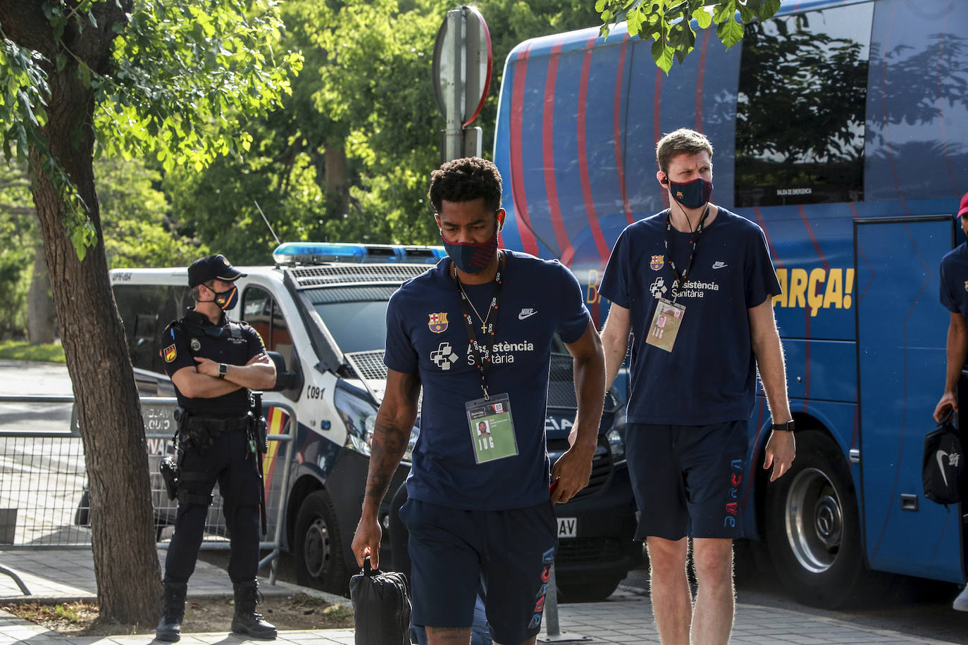 La llegada de los equipos. 