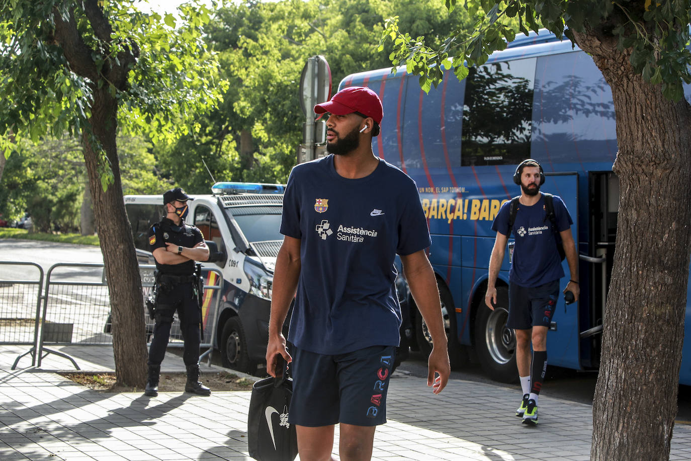 La llegada de los equipos. 