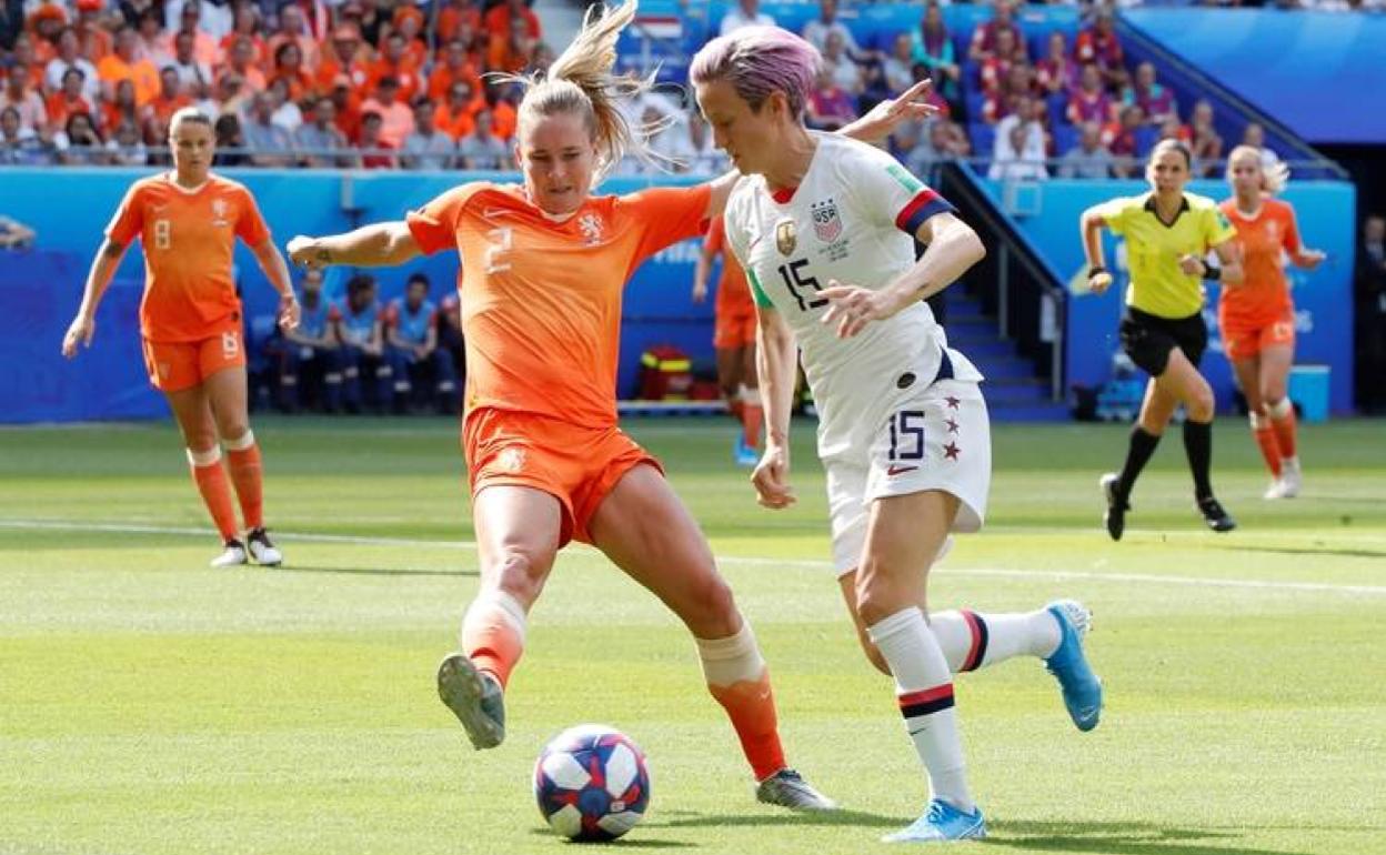 Megan Rapinoe fue una de las protagonistas de la final ante Holanda. 