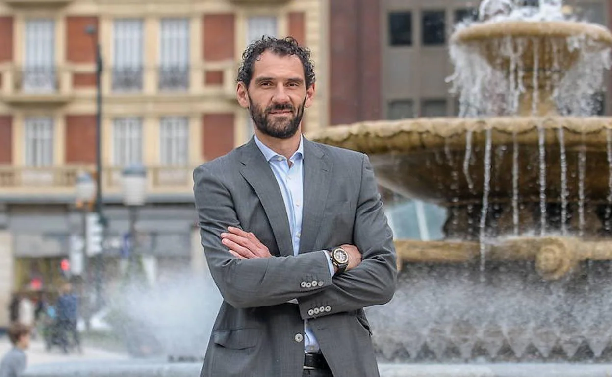 Jorge Garbajosa en una foto de archivo posando en Bilbao. 