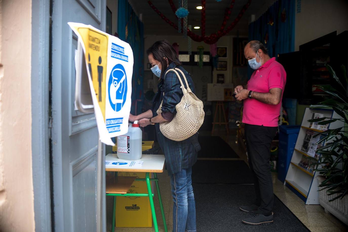Ambiente electoral en Portugalete.