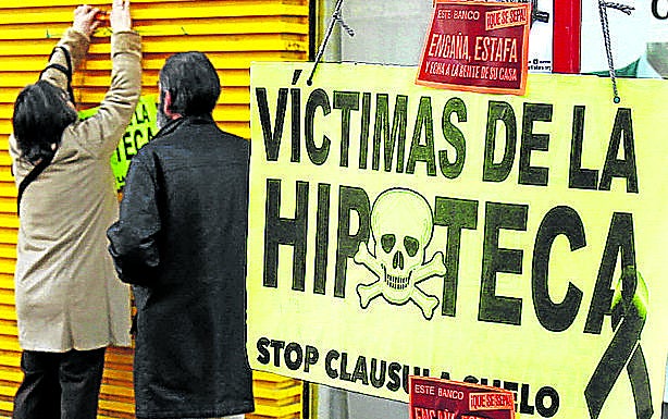 Afectados por cláusulas suelo protagonizaron numerosas protestas. 