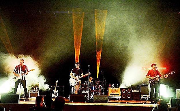 El cuarteto en la sala 0B.