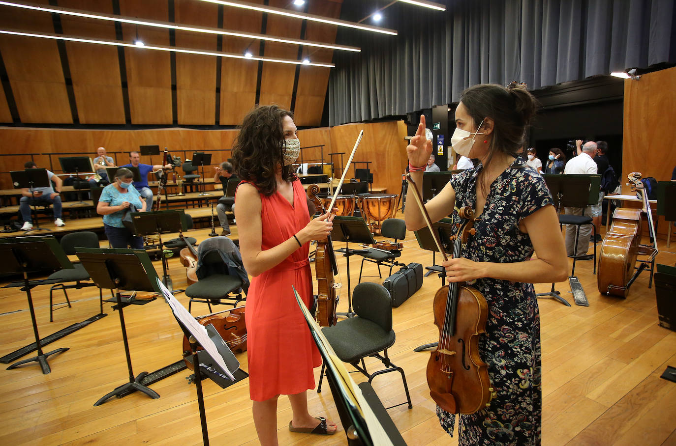 Fotos: Primer ensayo de la BOS