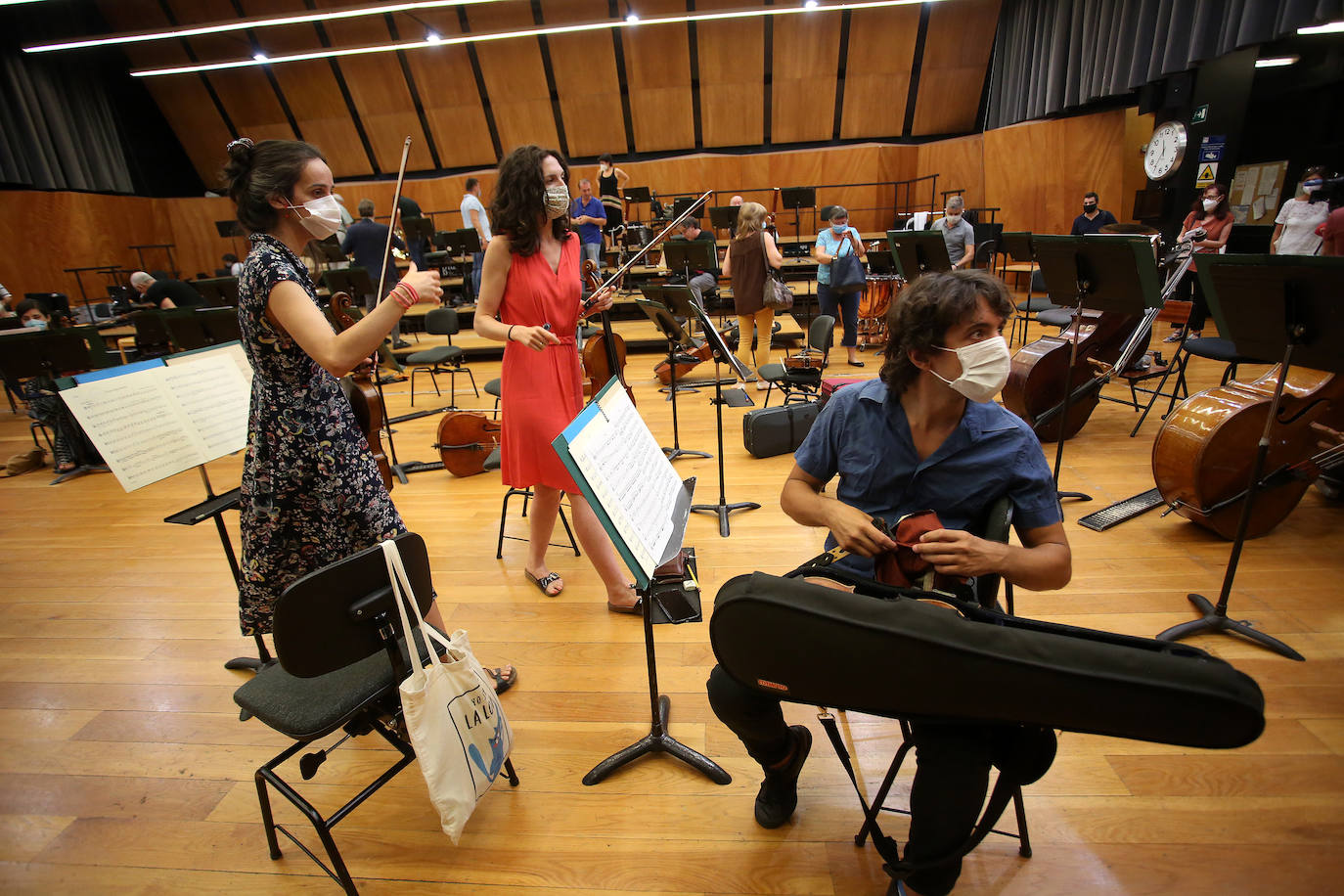 Fotos: Primer ensayo de la BOS