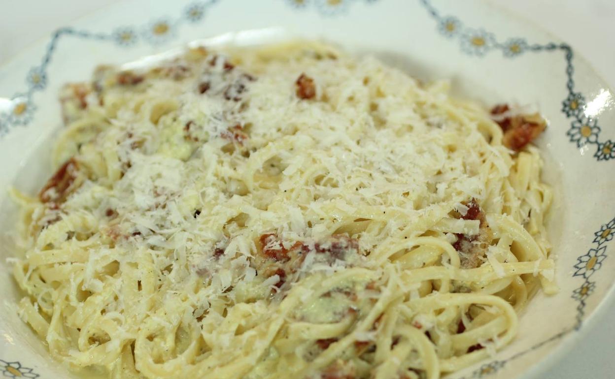 Receta de pasta carbonara