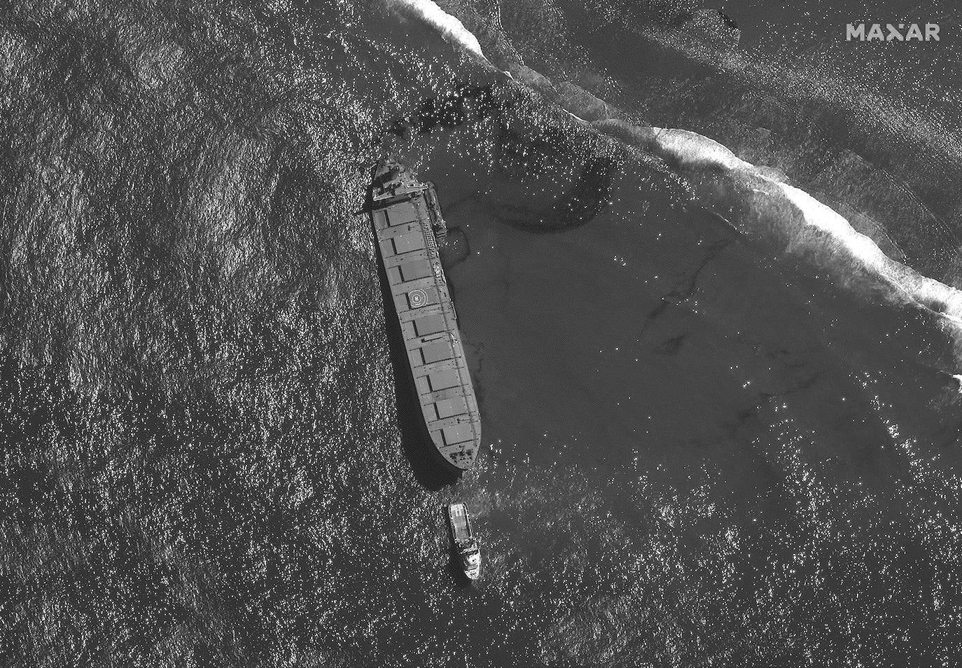 Fotos: La marea negra que pone en peligro las Islas Mauricio