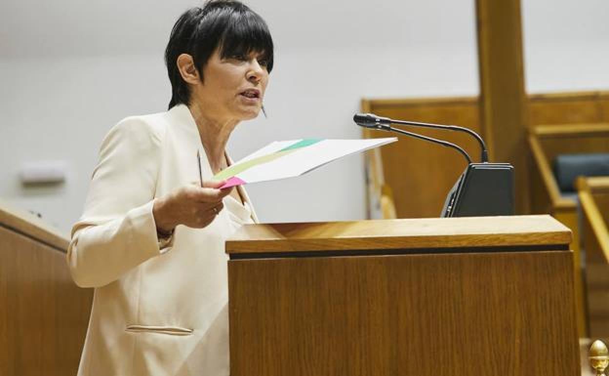 Iriarte en un pleno del parlamento vasco. 