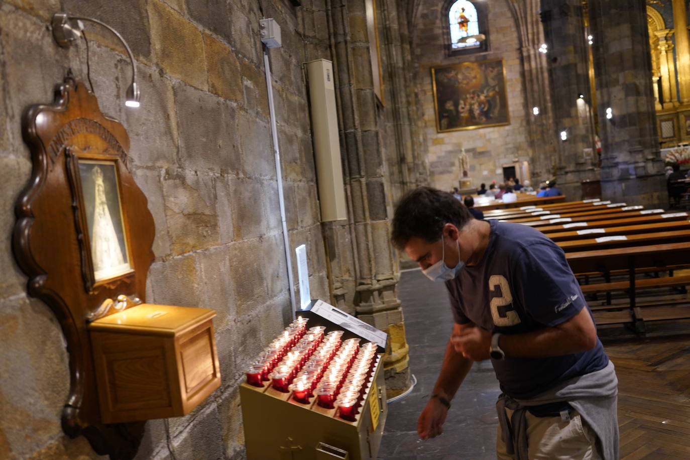 Fotos: Un día de la Virgen de Begoña atípico