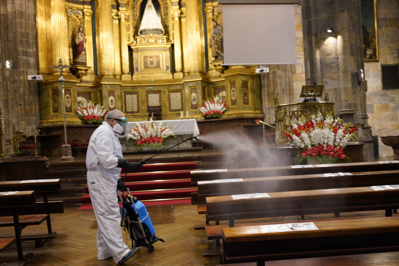 Fotos: Un día de la Virgen de Begoña atípico