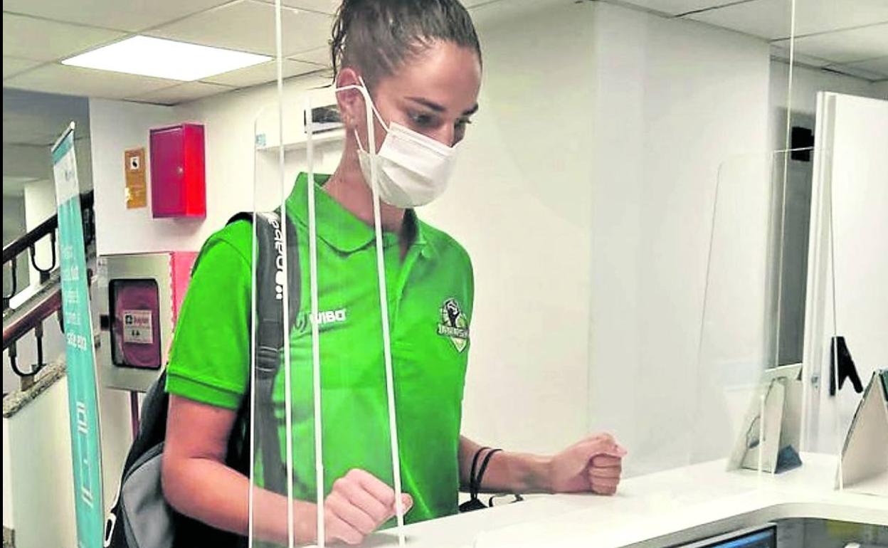 Tania Pérez, ayer en las pruebas médicas que dieron inicio a la pretemporada.