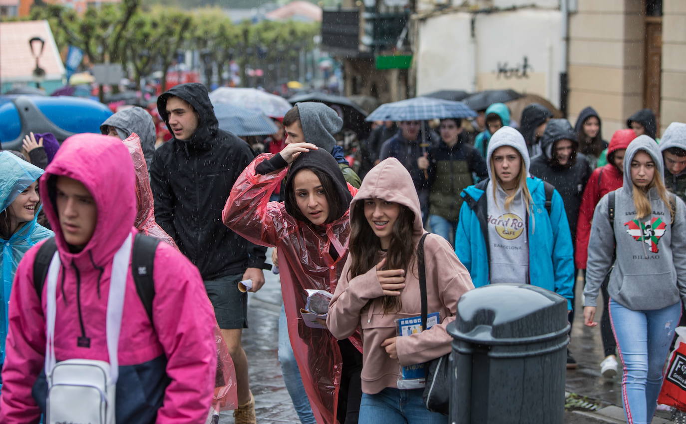 Una imagen del pasado Ibilaldia en Lekeitio. 