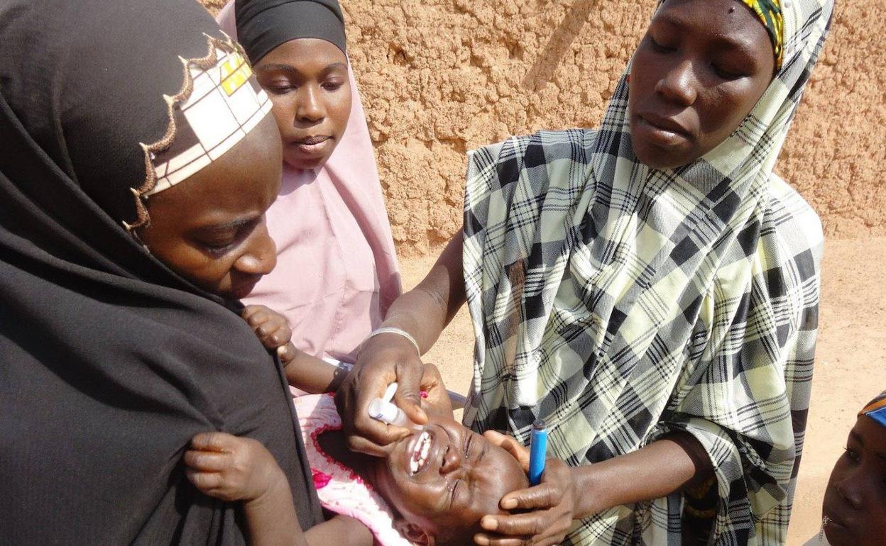 Imagen de archivo de 2013, campaña de vacunación contra la polio en Nigeria.