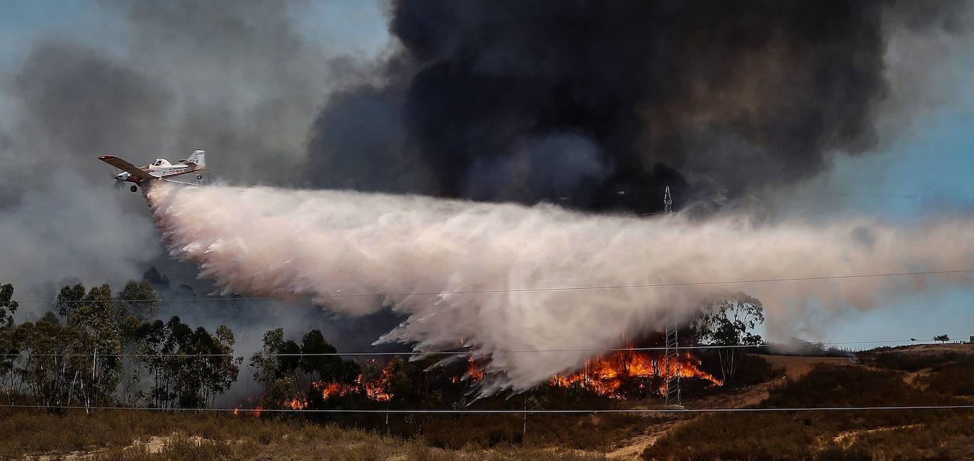 Fotos: Las llamas en Huelva calcinan más diez mil hectáreas