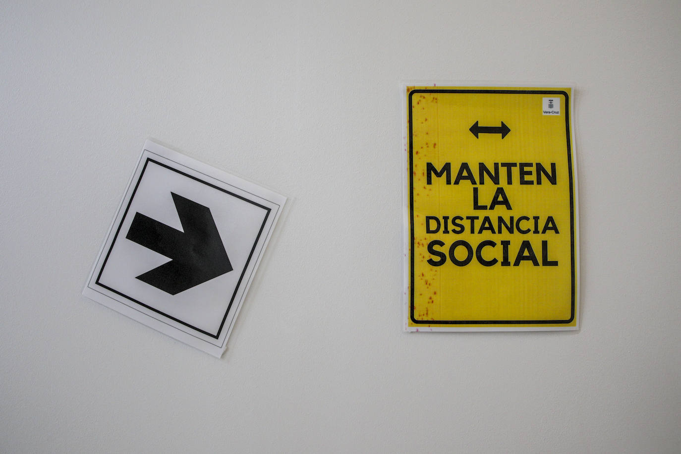 Señalizaciones en el colegio Vera Cruz.