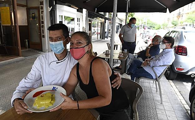 El bacalao al pilpil es una de las estrellas del Marinela. 
