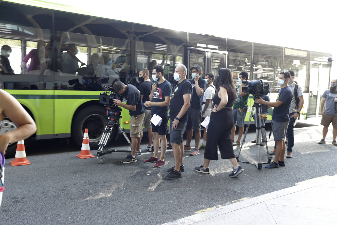 Fotos: Loiu se convierte en plató de cine para el rodaje de la película «García y García»