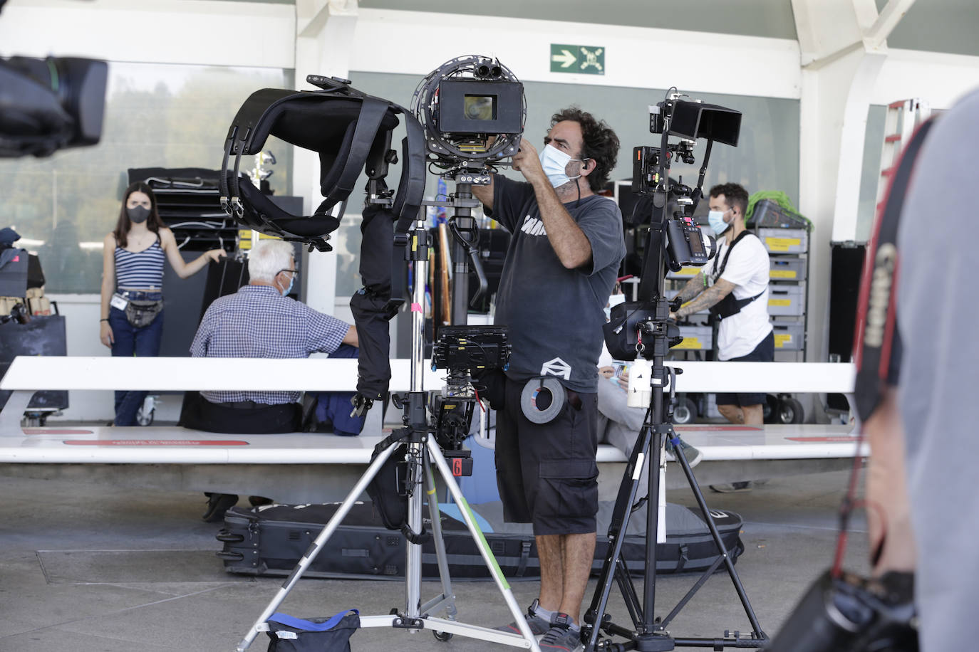 Fotos: Loiu se convierte en plató de cine para el rodaje de la película «García y García»