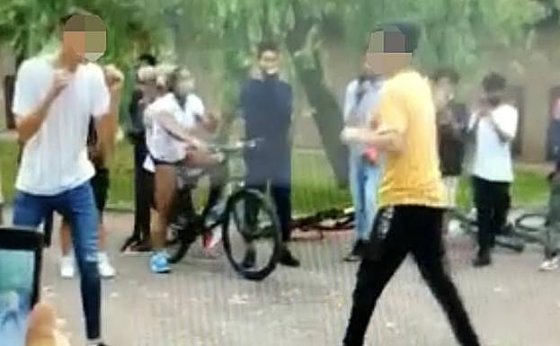 Una de las últimas peleas programadas entre menores desarrolladas en Vitoria. 