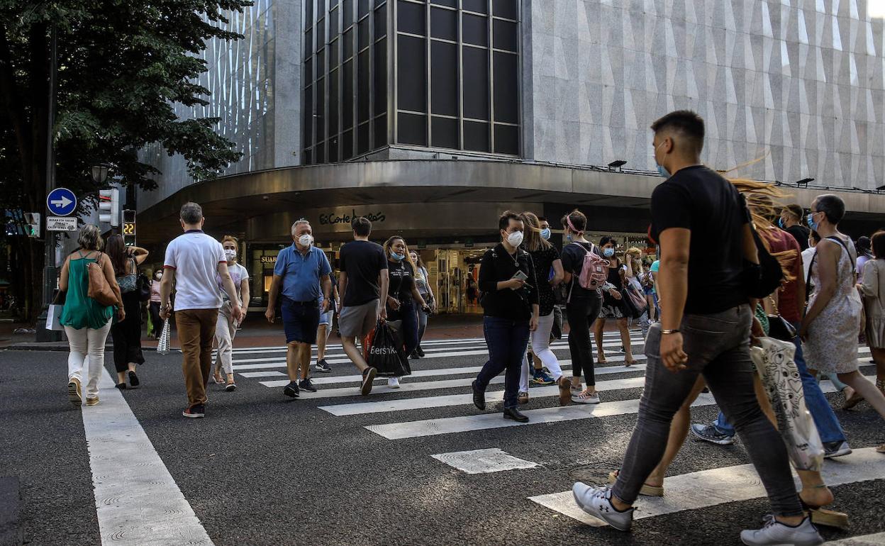El tramo de la Gran Vía que se va a cerrar al tráfico. 