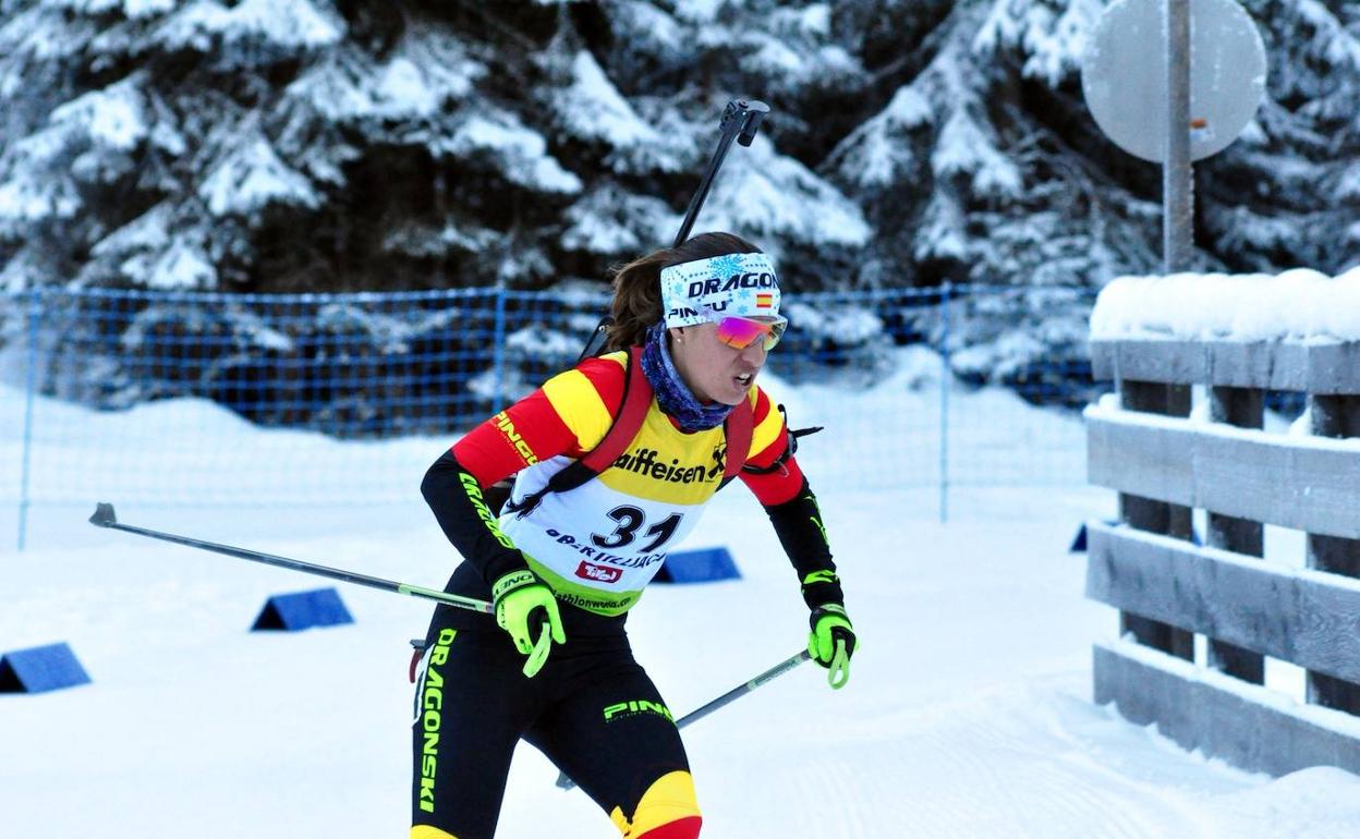 Padial ganó la medalla de bronce en el Mundial de biatlón de verano de 2013. 