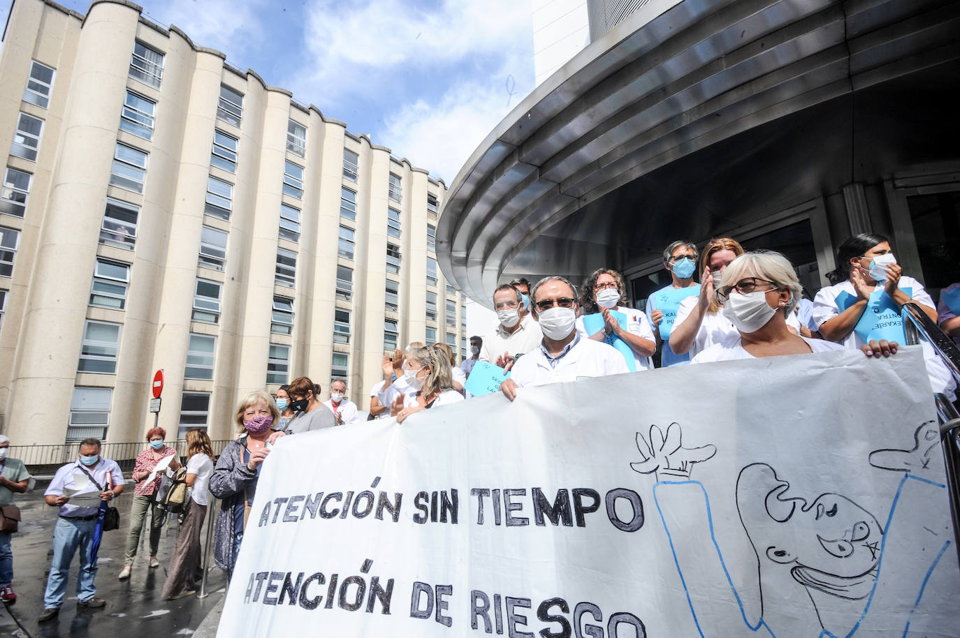 Protesta en Olaguíbel.